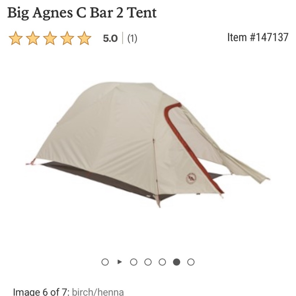 Big Agnes 2P backpacking tent COPY